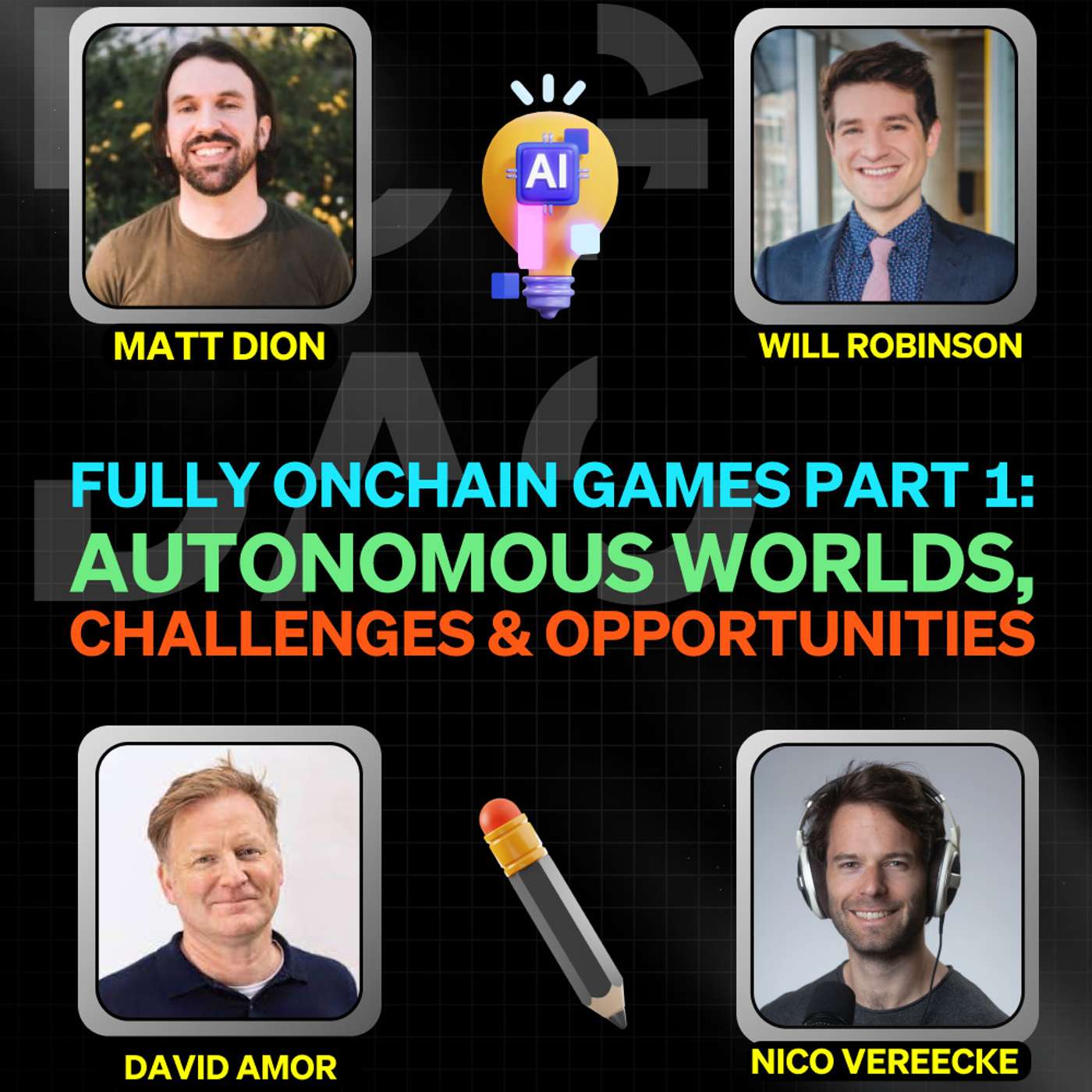 Fully Onchain Games Part 1: Autonomous Worlds, Challenges & Opportunities - FOGcast #54 Fully Onchain Games Part 1: Autonomous Worlds, Challenges & Opportunities - FOGcast #54