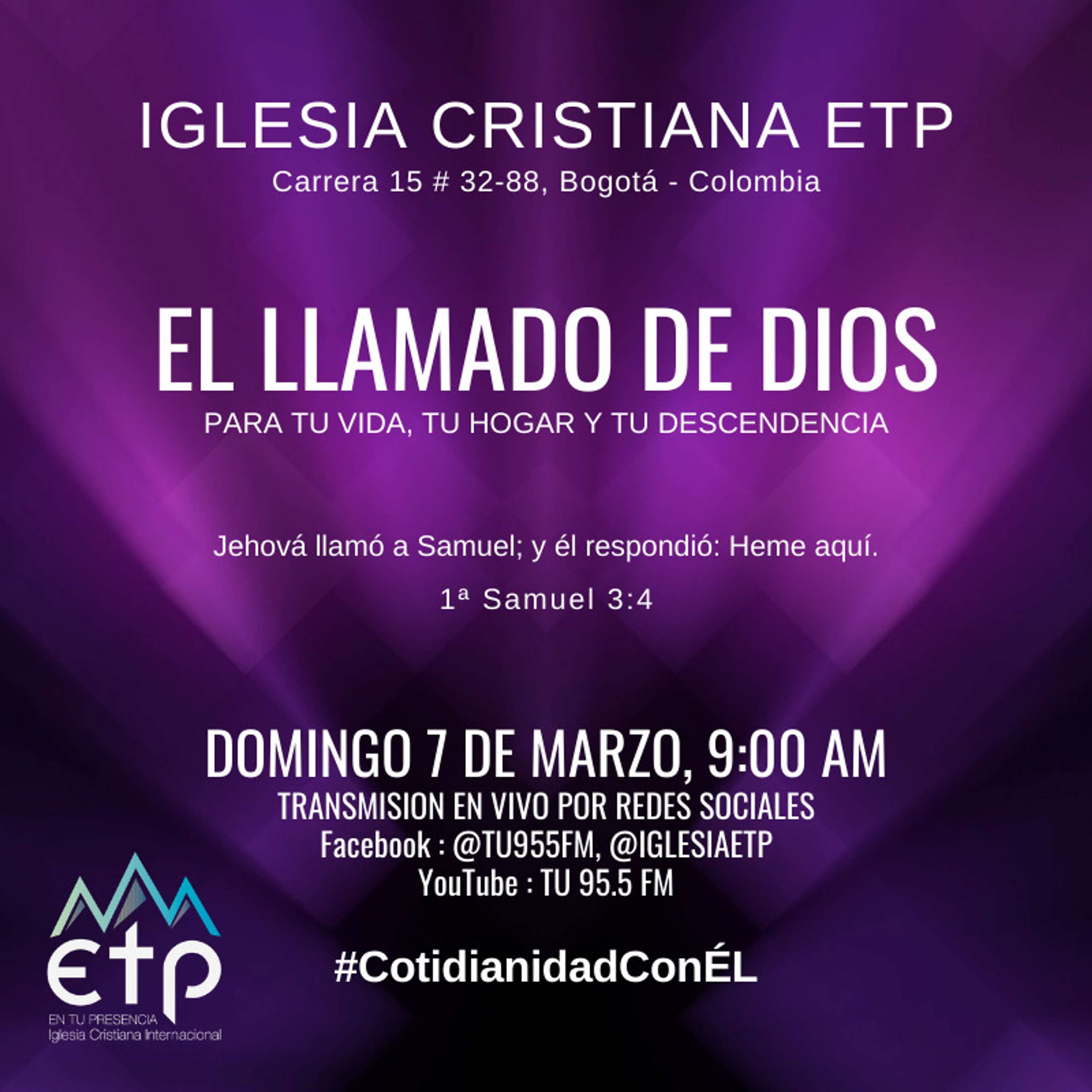Charlas Pastores Luis Salas y Jeannette Noguera, Iglesia ETP