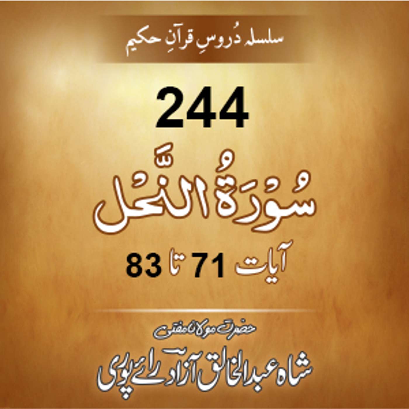 244 An-Nahl 71-83 episode artwork