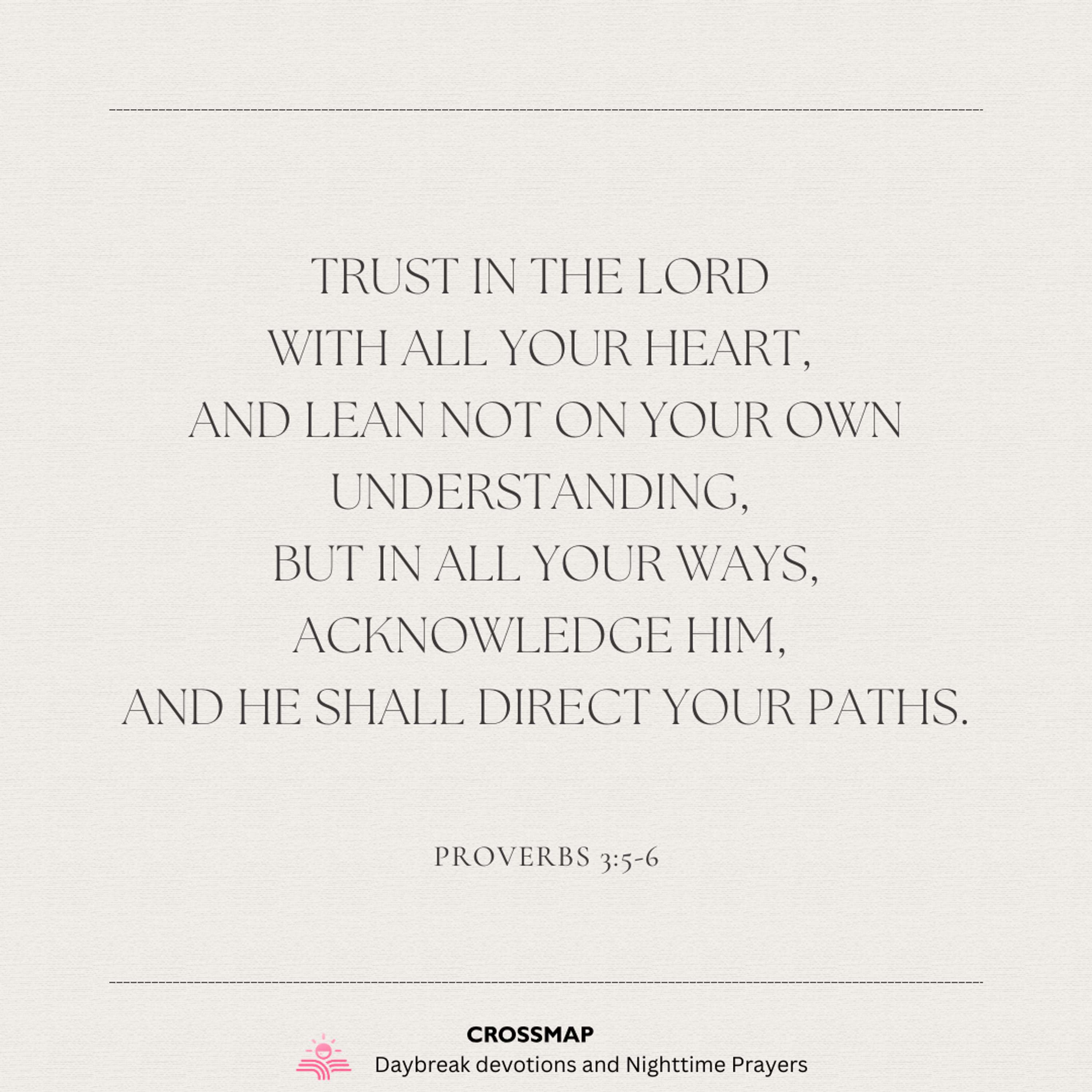 Trusting God to Direct Our Path - A Nighttime Prayer