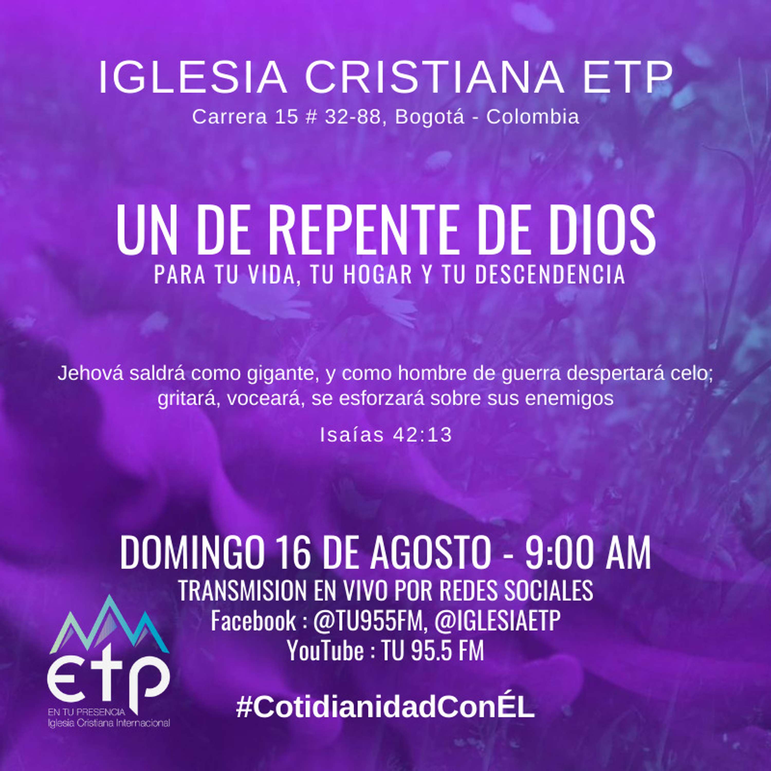 Un De Repente de Dios en tu vida, tu hogar y tu descendencia