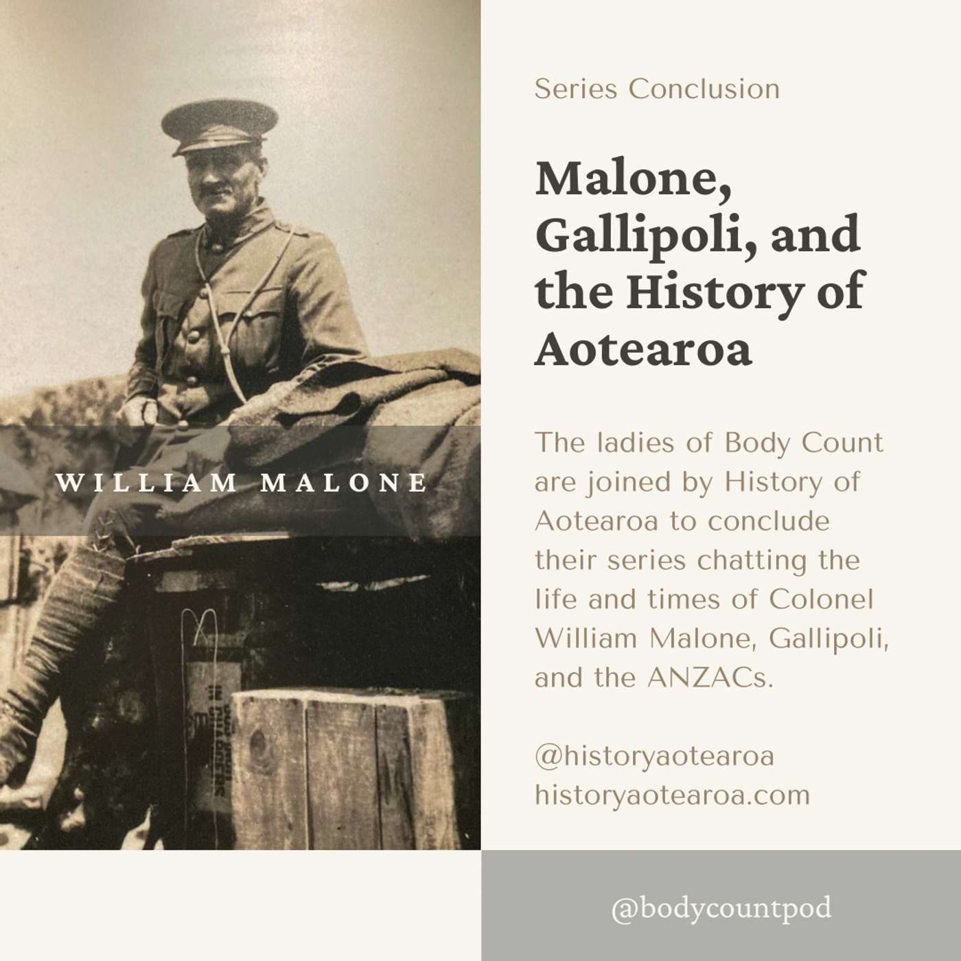 Malone, Gallipoli, and the History of Aotearoa Part IV Malone, Gallipoli, and the History of Aotearoa Part IV