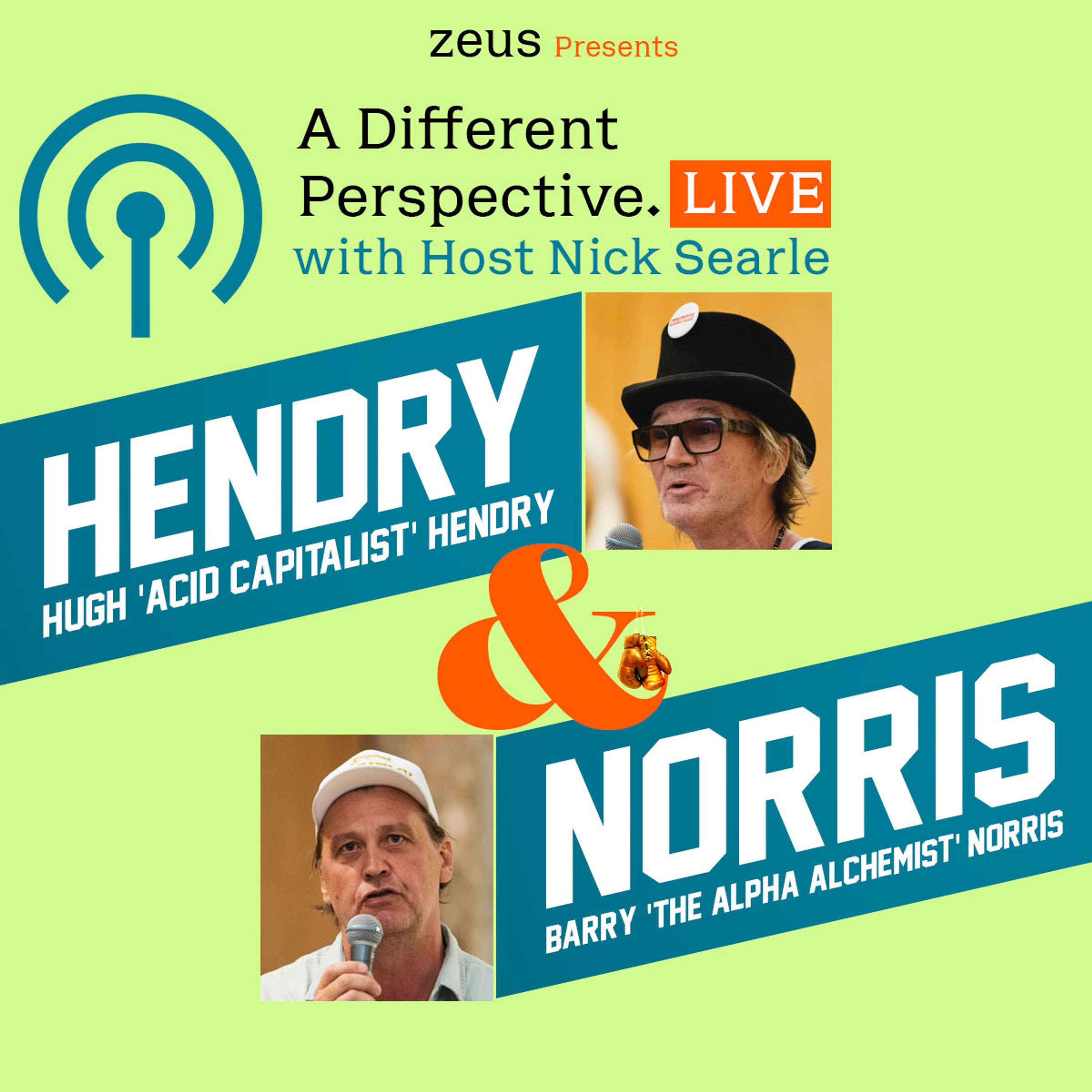 A LIVE recording of a Different Perspective with host Nick Searle, Hugh Hendry and Barry Norris