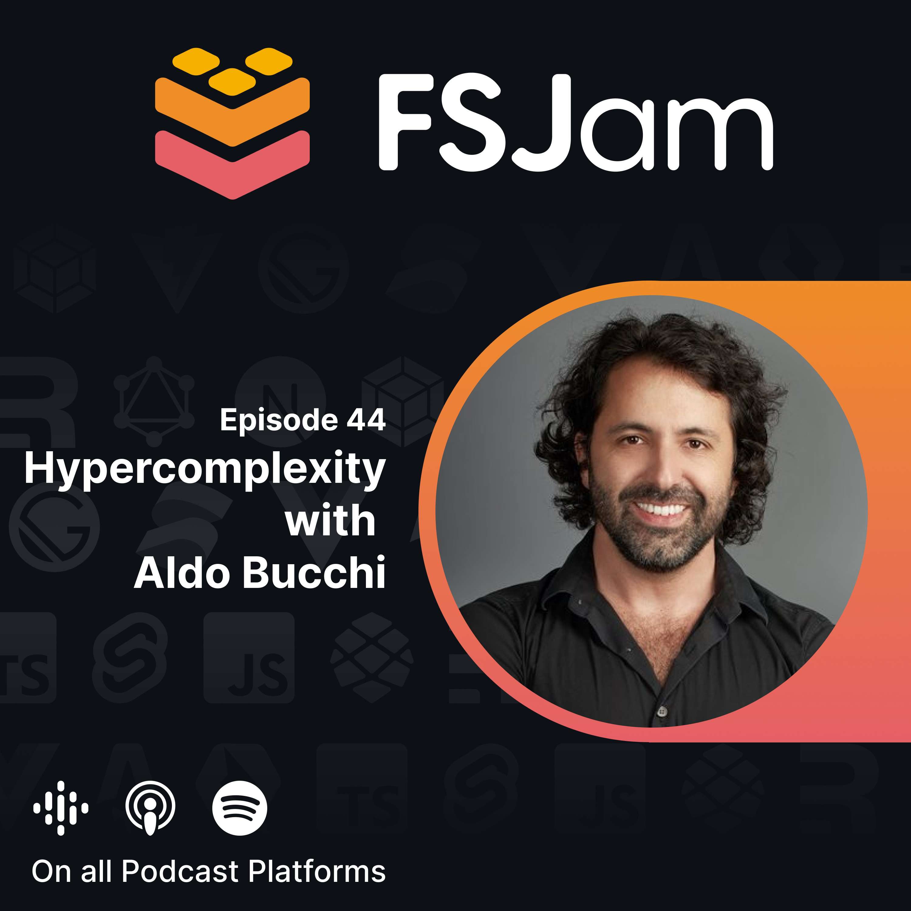 Podcast cover art for Hypercomplexity with Aldo Bucchi