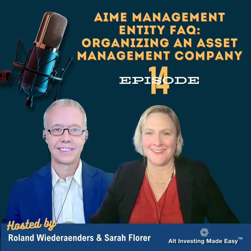 E14: AIME Management Entity FAQ - Organizing an Asset Management Company