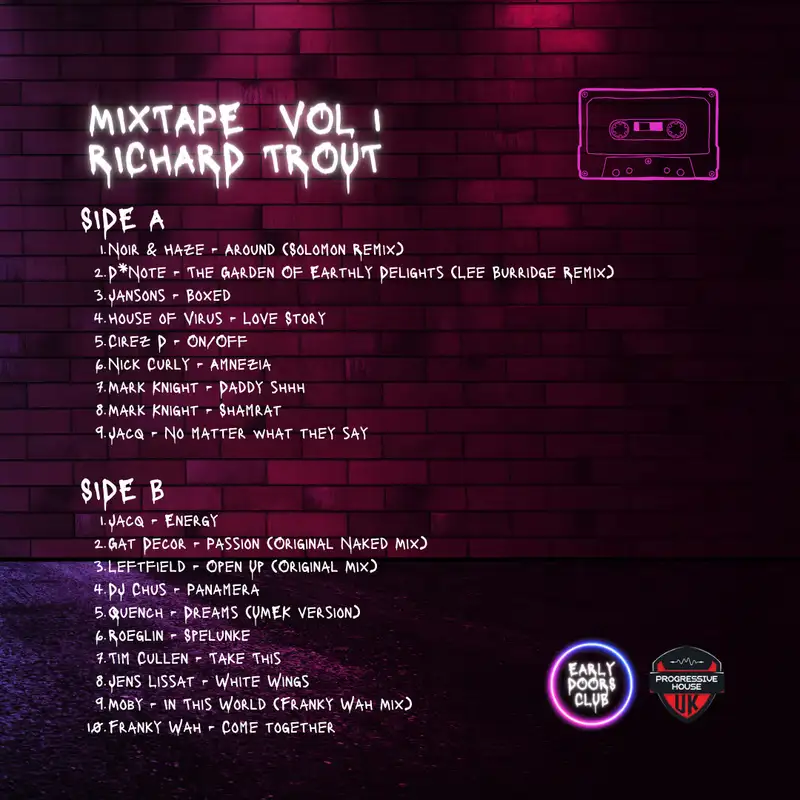 Early Doors Club Mixtape Vol 1 - Richard Trout