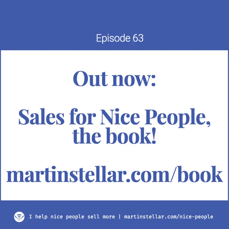 Ep 63: Announcing Sales for Nice People, the book!