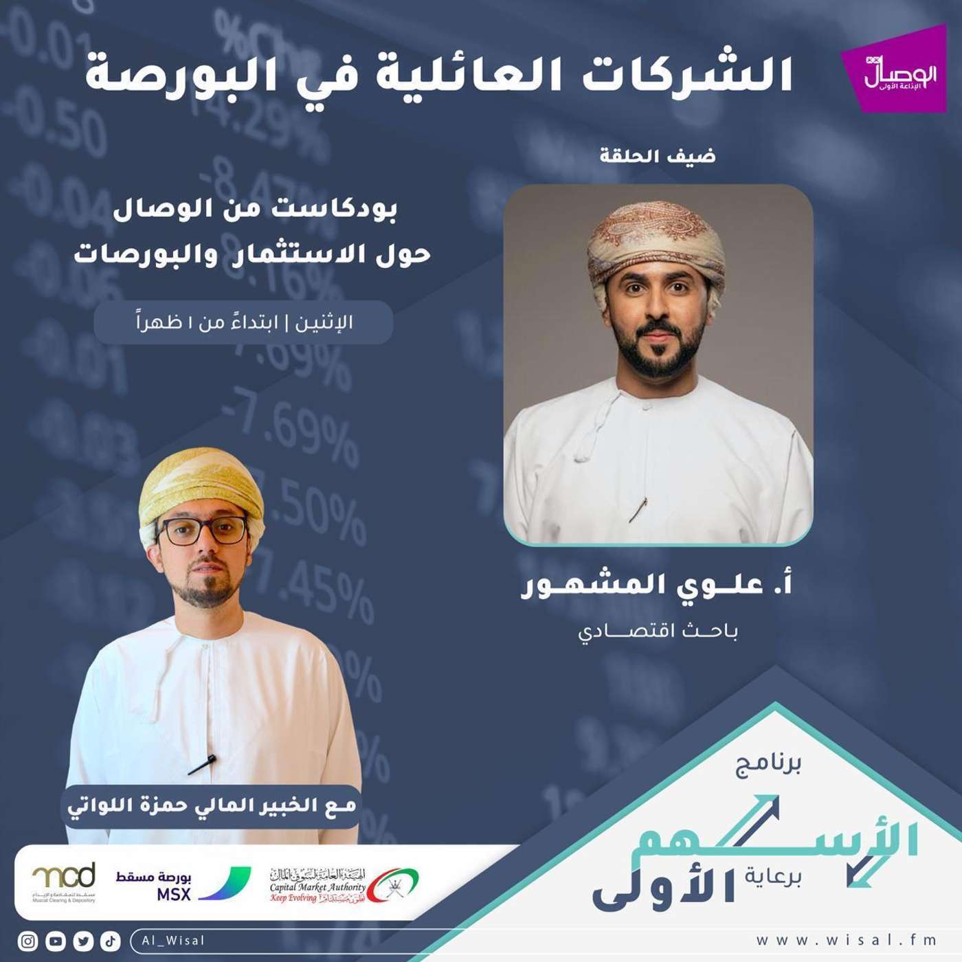 الأسهم الأولى حلقة علوي المشهور وحمزة اللواتي الشركات العائلية