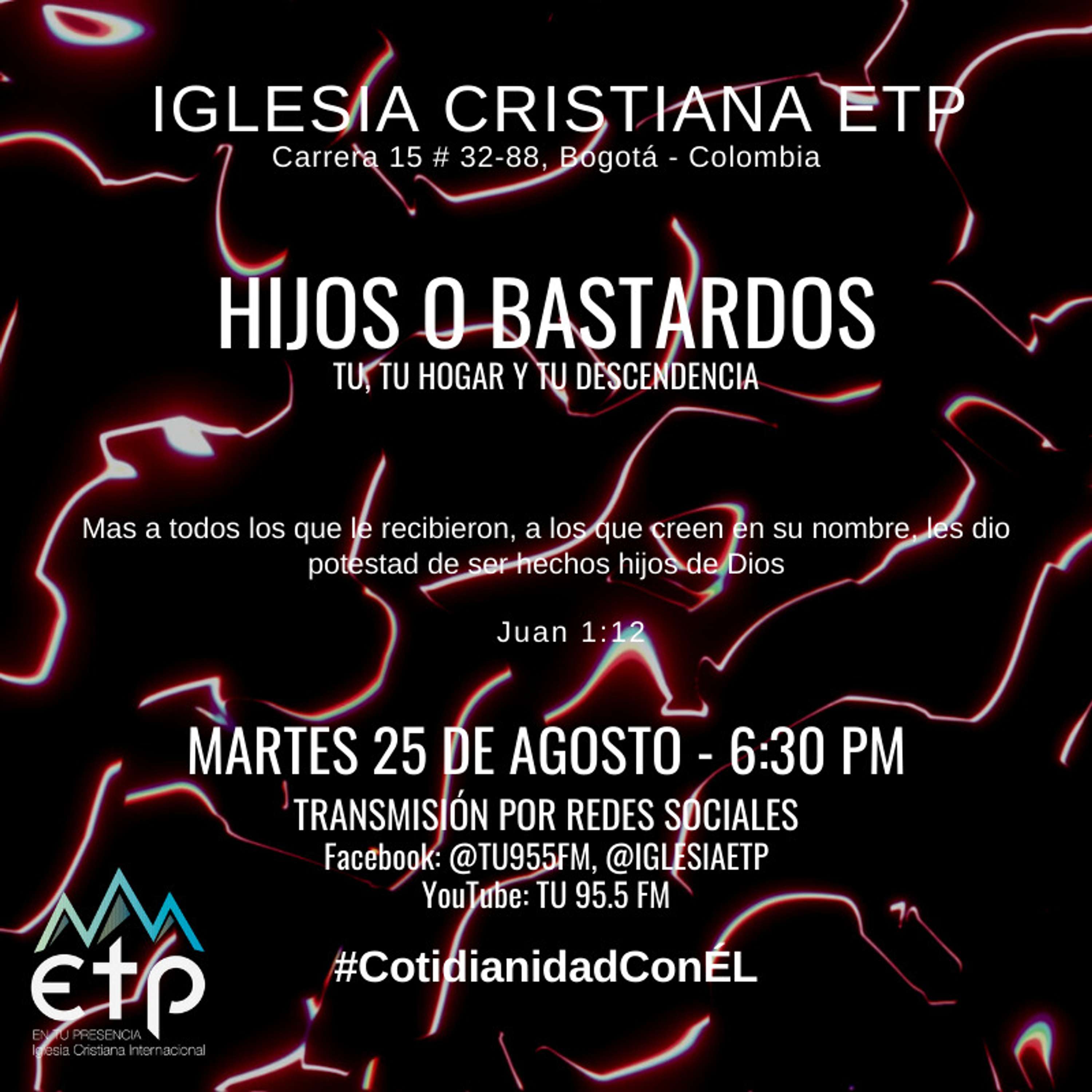 Charlas Pastores Luis Salas y Jeannette Noguera, Iglesia ETP
