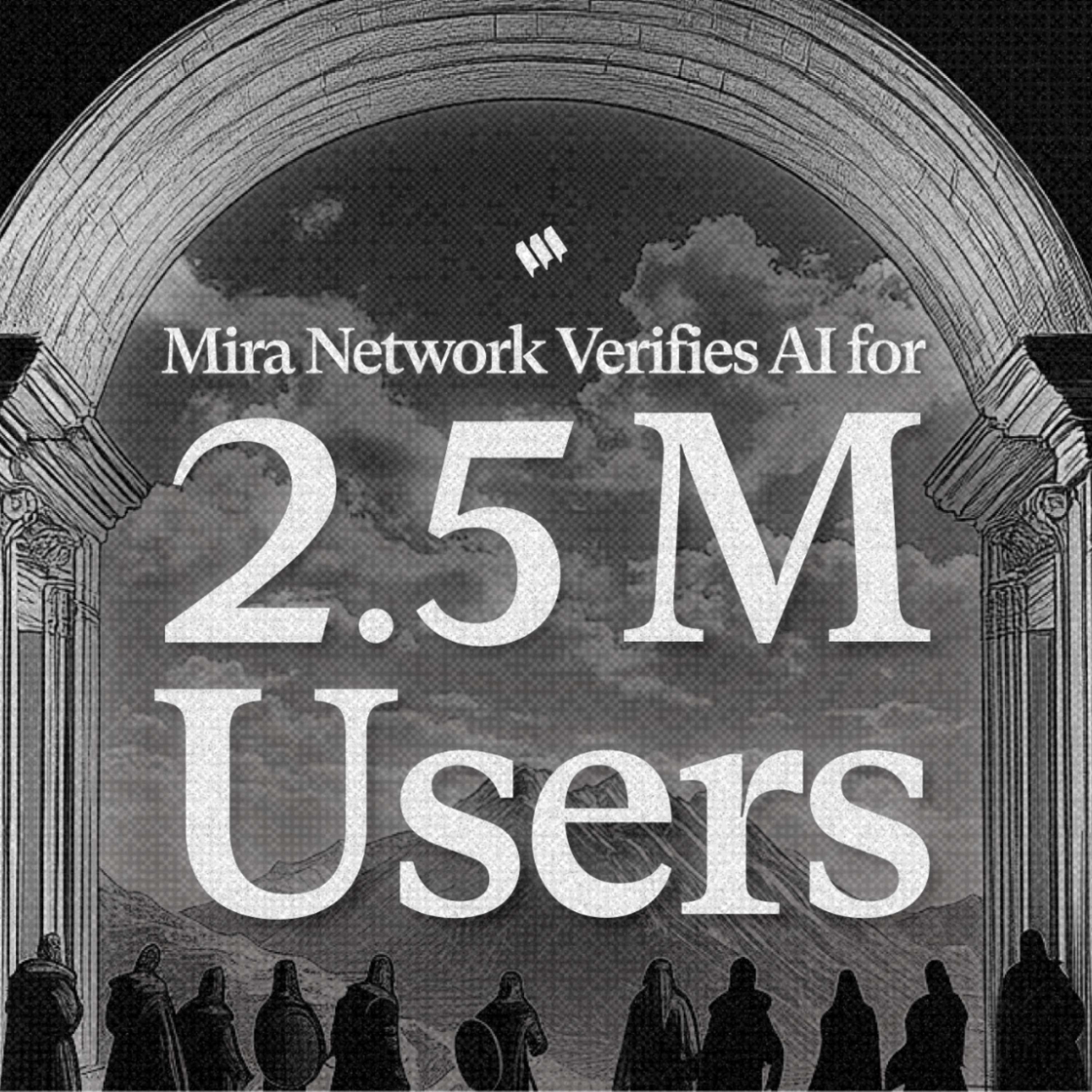Mira Reaches Major Milestone: 2.5M Users and 2B Daily Tokens Processed