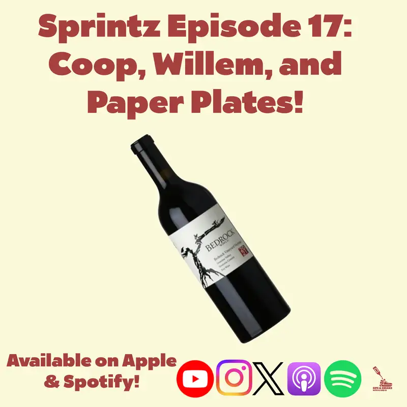 Sprintz Episode 17: Coop, Willem, and Paper Plates
