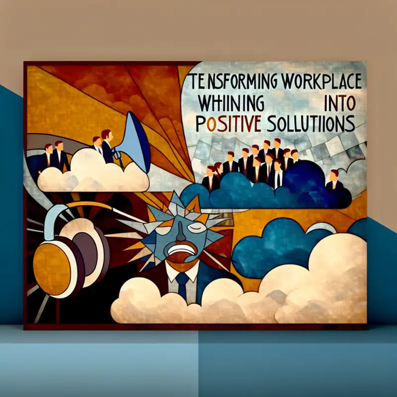 Transforming Workplace Whining into Positive Solutions