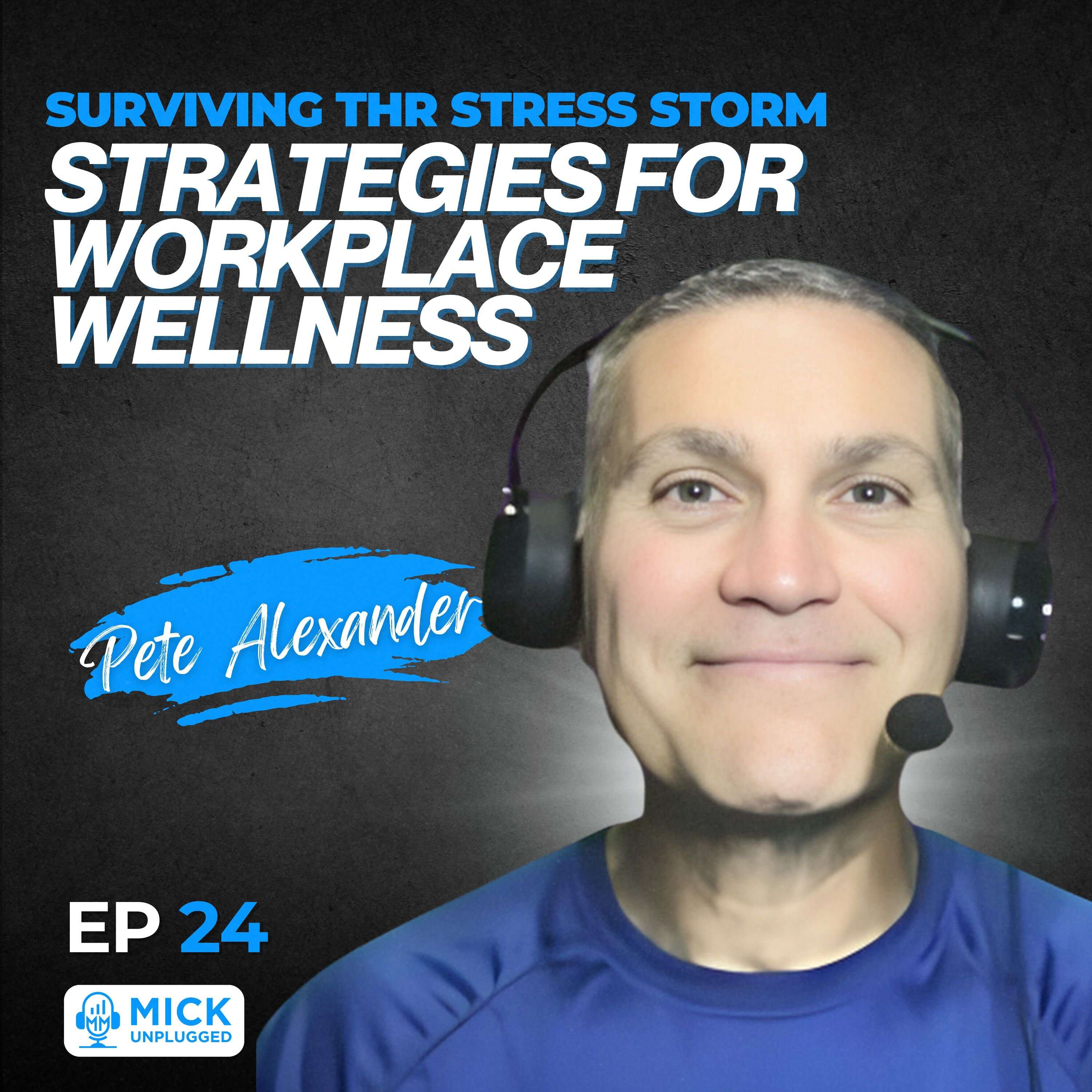 cover of episode Pete Alexander | Surviving the Stress Storm: Strategies for Workplace Wellness - Mick Unplugged [EP 24]