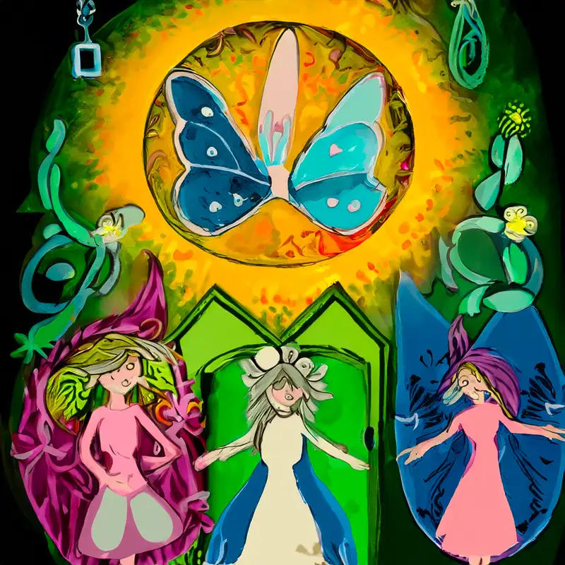 Karin's House Fairies are climbing walls and Art's Fairies reveal how art's energy gets amplified