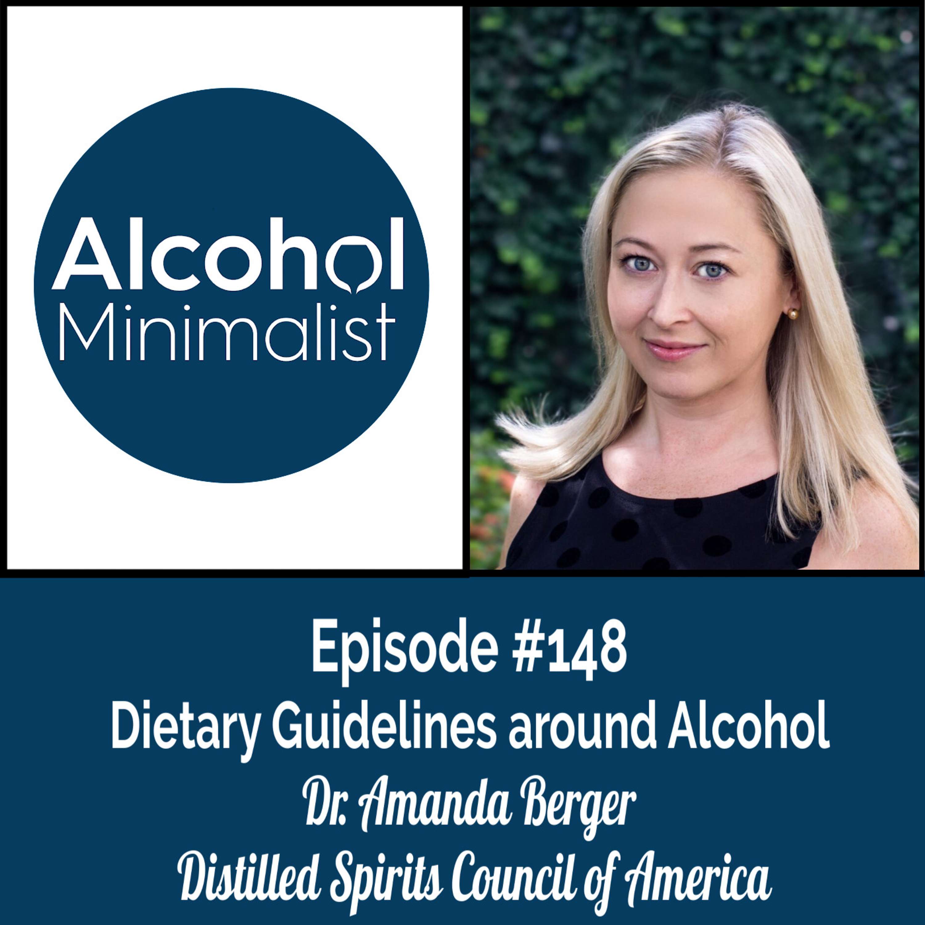 cover of episode Dietary Guidelines Around Alcohol with Dr. Amanda Berger, PhD