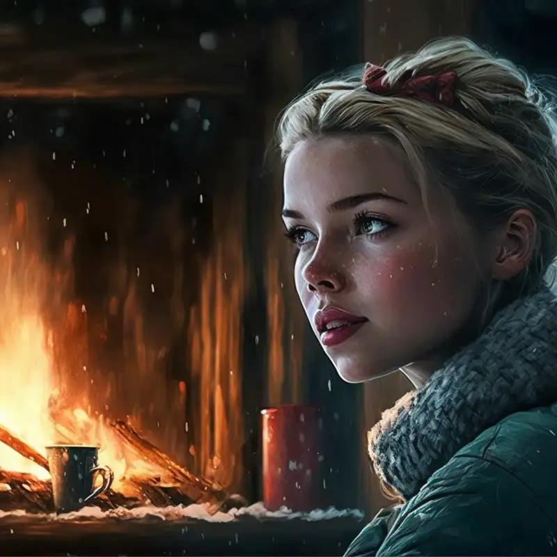 Crackling Fireplace | 8 Hours