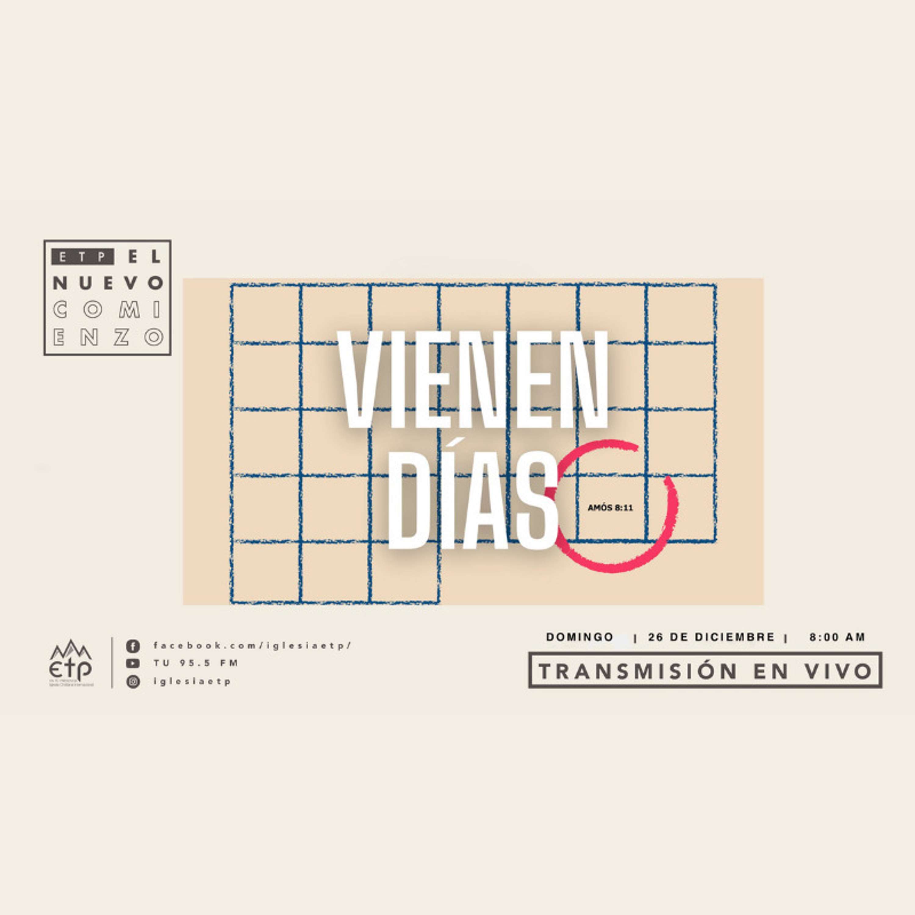 He aquí vienen días para tu vida, tu familia y tu descendencia