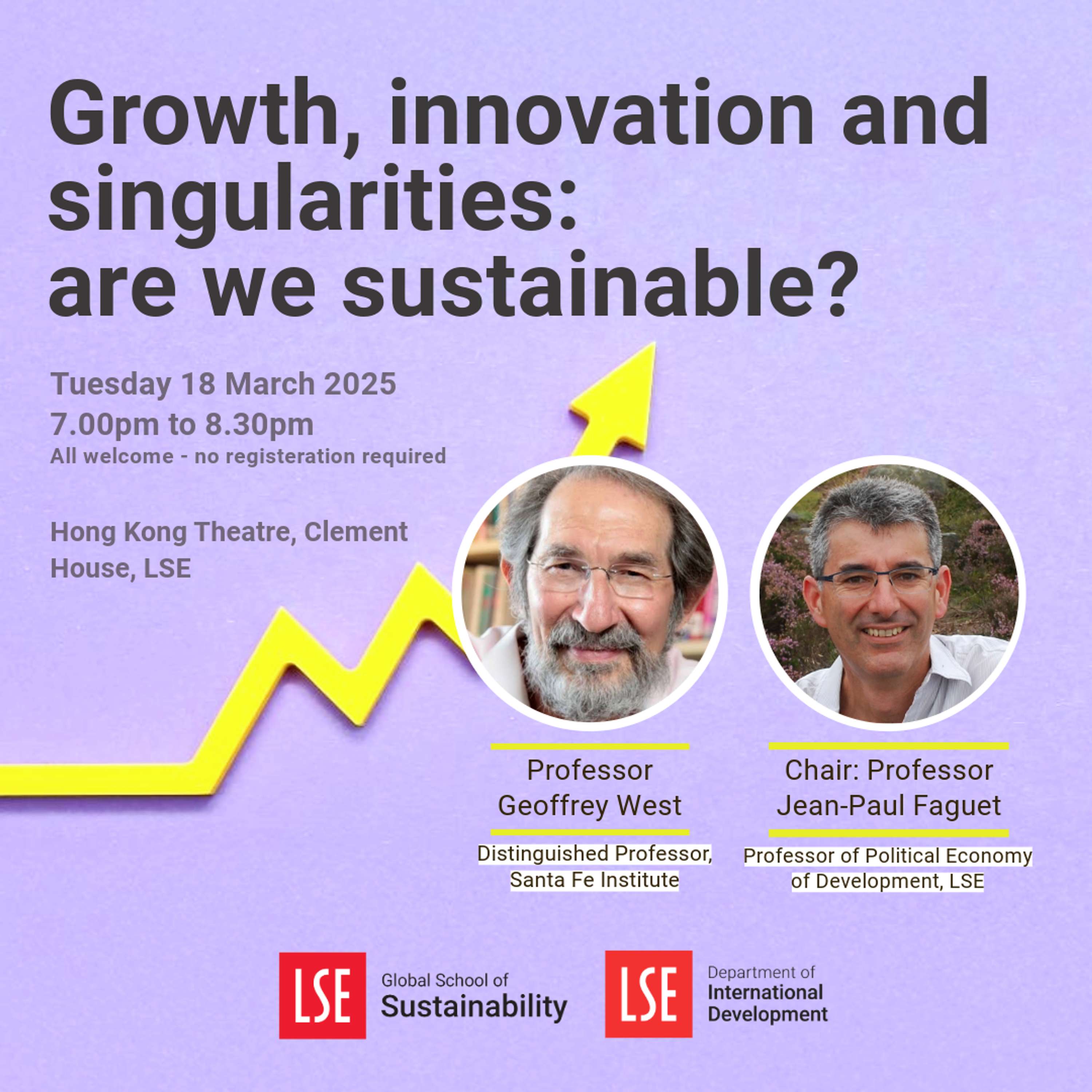 Growth, innovation and singularities: are we sustainable?