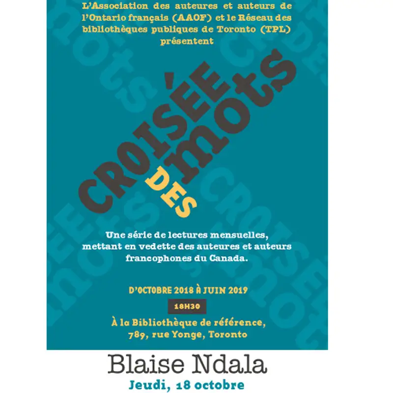 LITTÉRATURE - Blaise NDALA à la Croisée des Mots