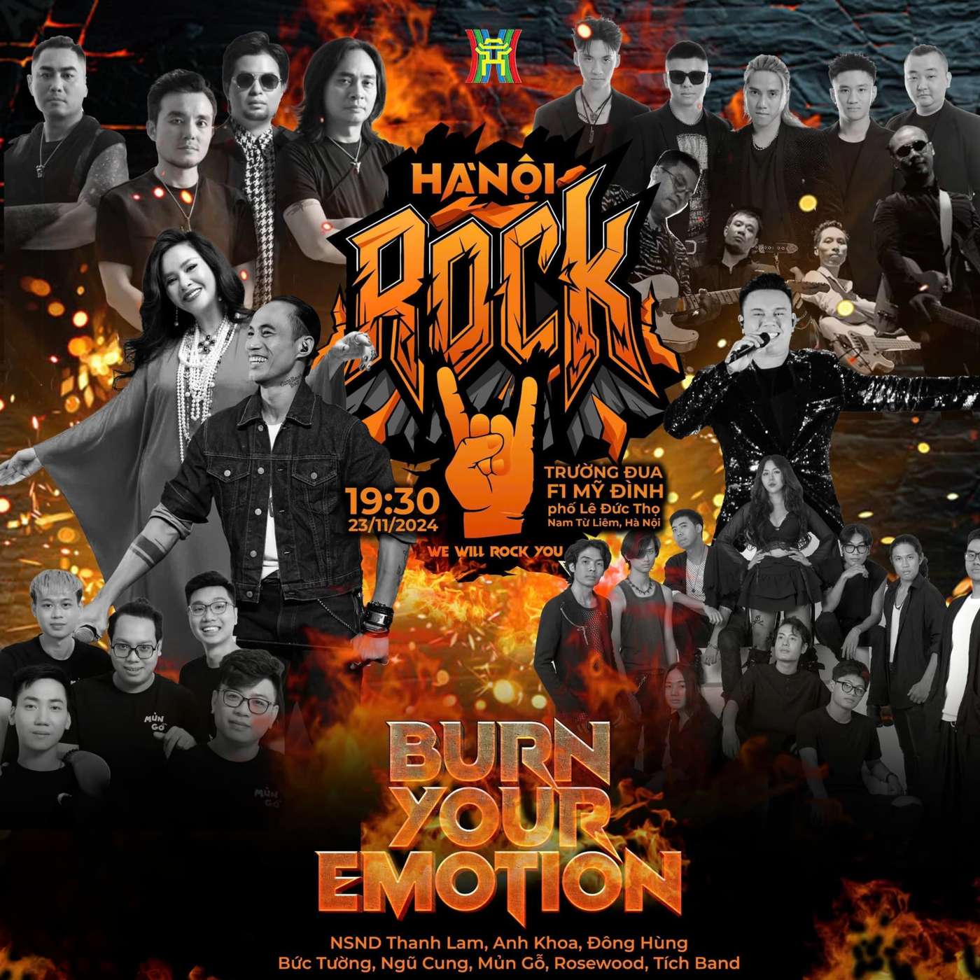 Hà Nội Rock - Rock cho ngày mới - Trường đua F1 Mỹ Đình 23/11/2024 Hà Nội Rock - Rock cho ngày mới - Trường đua F1 Mỹ Đình 23/11/2024