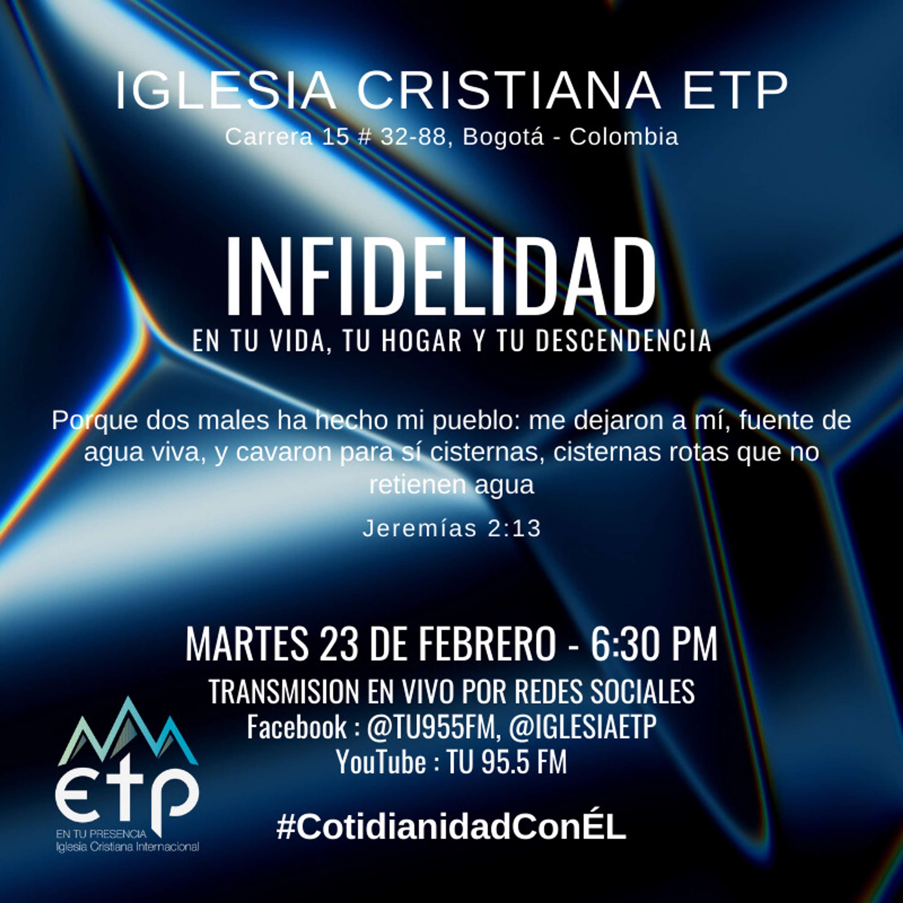 Charlas Pastores Luis Salas y Jeannette Noguera, Iglesia ETP