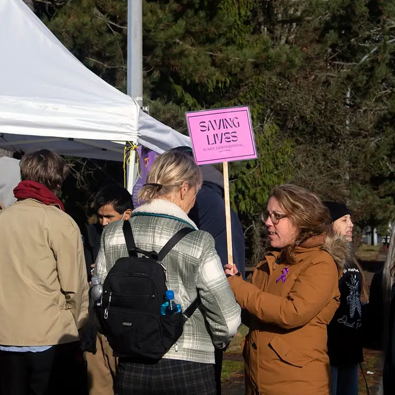 Pop-up overdose prevention site opens across the street from NRGH