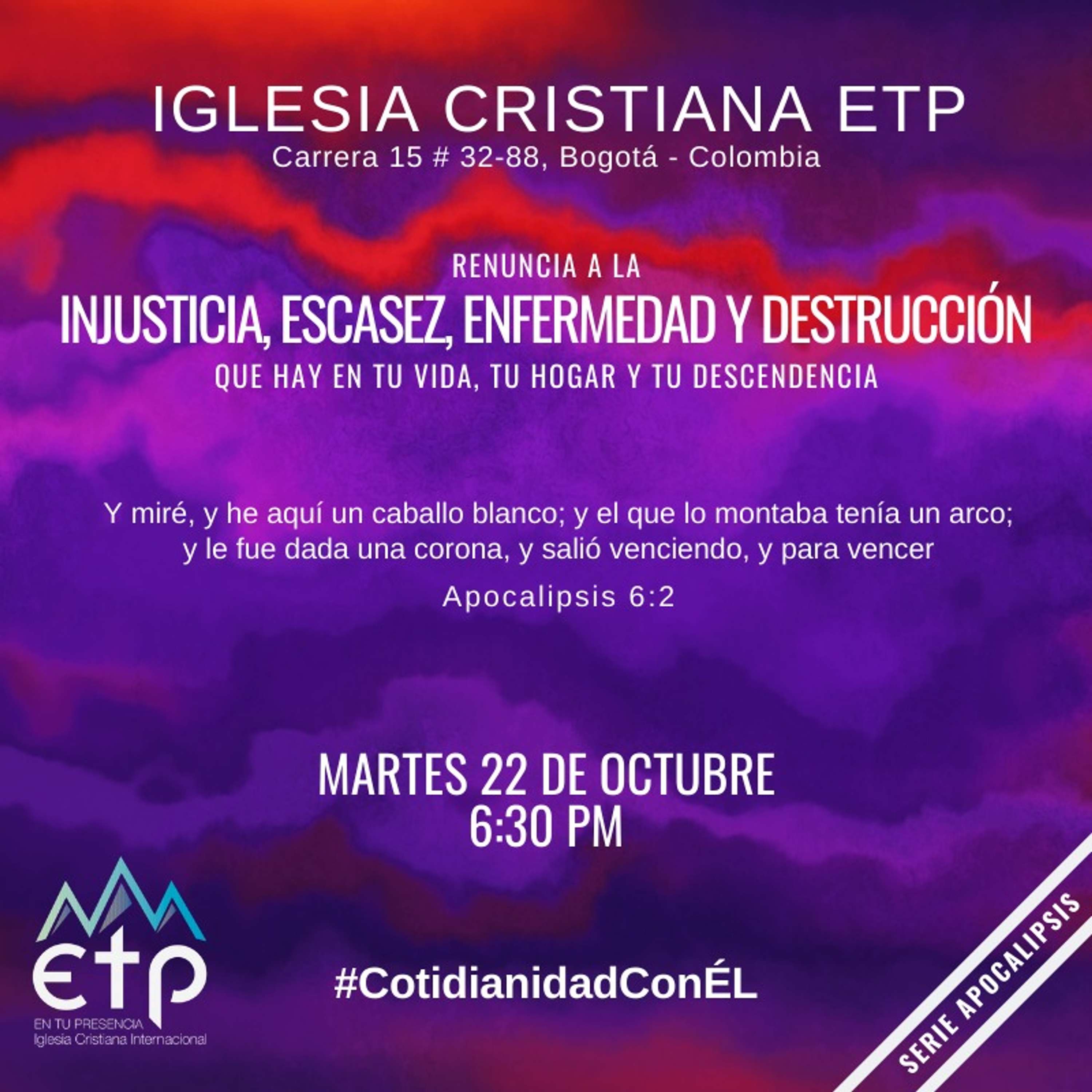 Charlas Pastores Luis Salas y Jeannette Noguera, Iglesia ETP