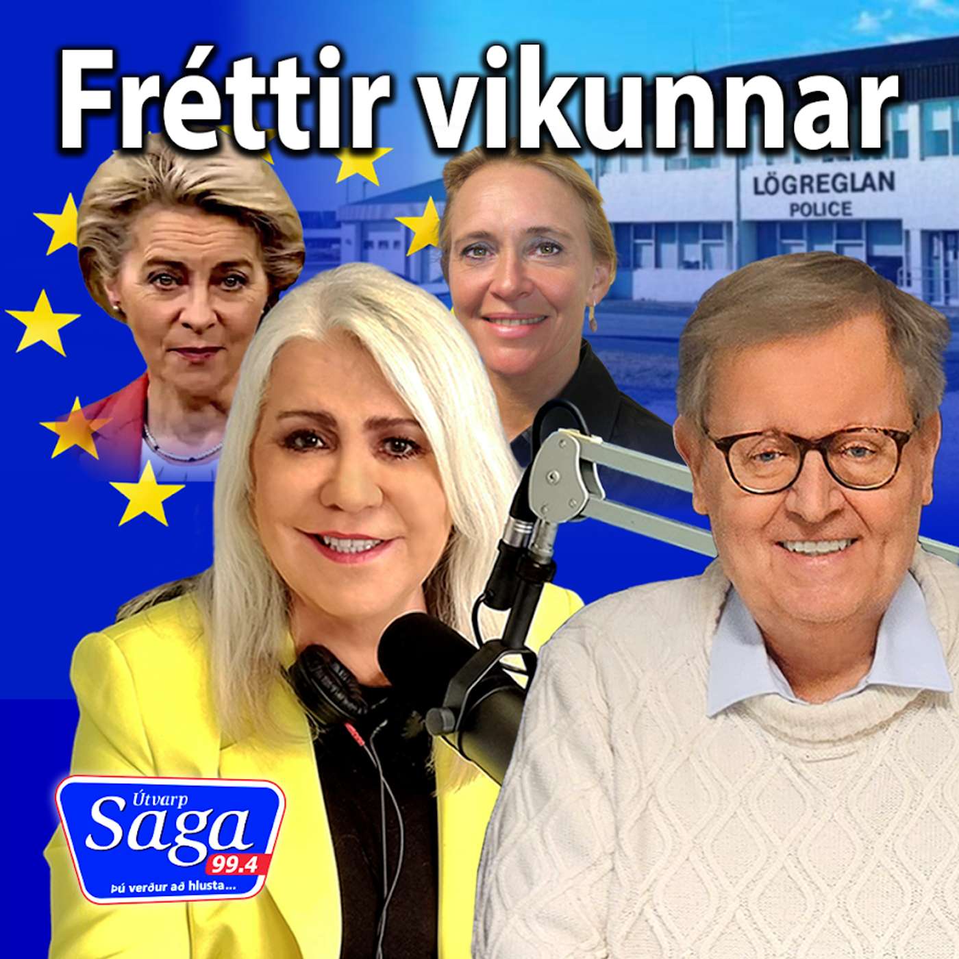 Arnþrúður Karlsdóttir og Pétur Gunnlaugsson