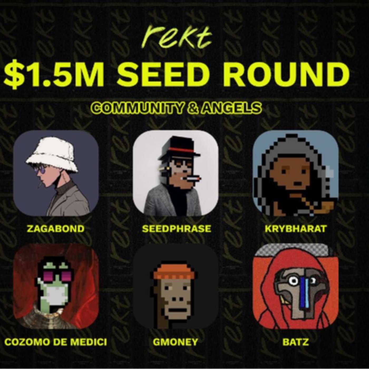 Rekt Raises $1.5M Seed Round Backed By Angels and Community, Following Sell-Out Of Rekt Drinks