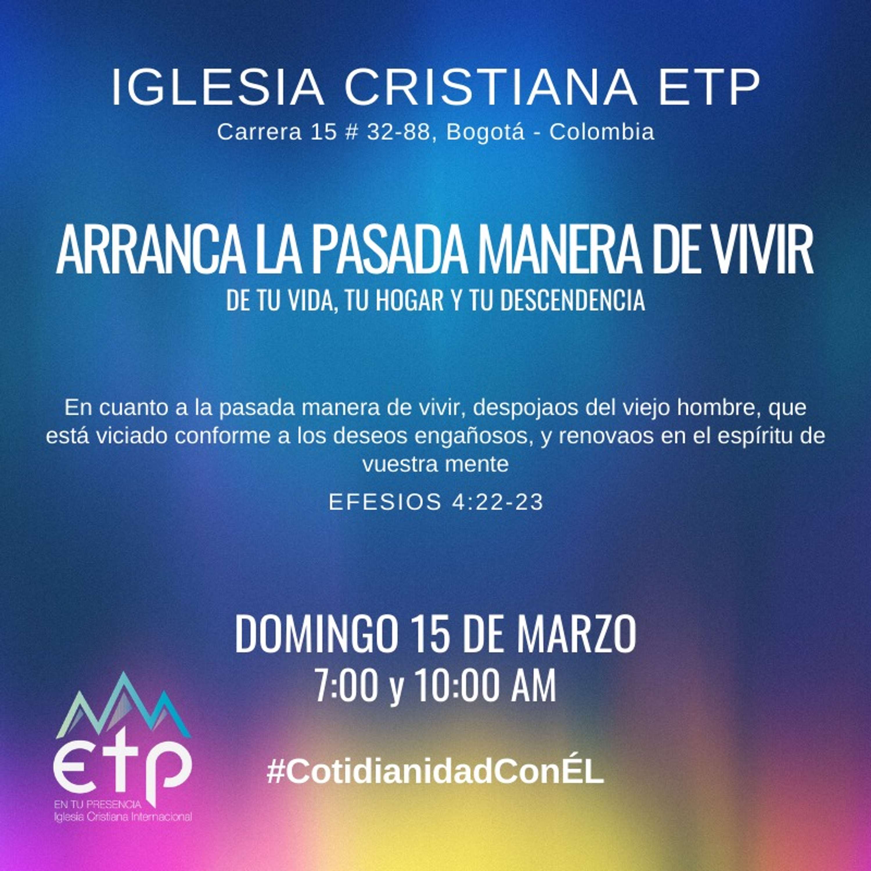 Charlas Pastores Luis Salas y Jeannette Noguera, Iglesia ETP