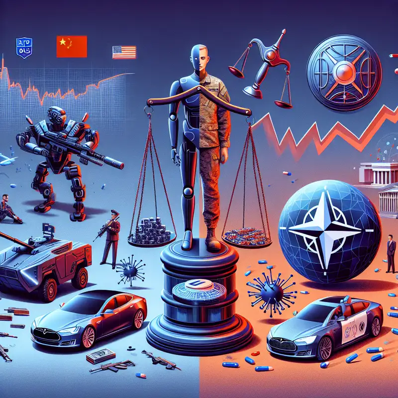 "AI in Warfare: Ethical Debates & Regulatory Concerns with Elbit Systems, Palantir, & Anduril; NATO's Cybersecurity Initiatives; China's AI Advancements & U.S. Restrictions; Tesla's Robotaxi Delay & Stock Impact; The Future of Digital Fashion"