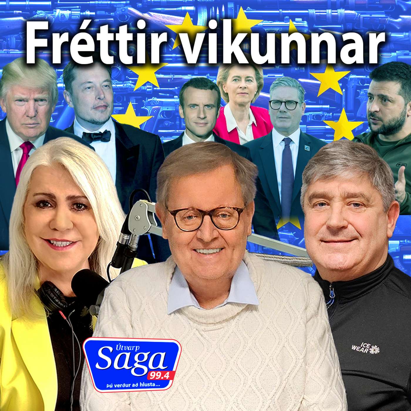 Arnþrúður, Pétur & Guðmundur Franklín