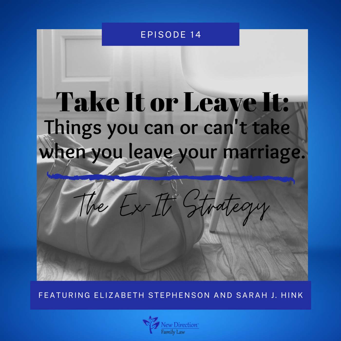 Take It or Leave It: Things you can or can't take when you leave your marriage.
