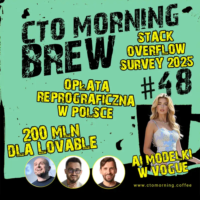 Brew #48: Opłata reprograficzna w Polsce. 200 mln dla Lovable. Stack Overflow Survey 2025. IPO Figmy