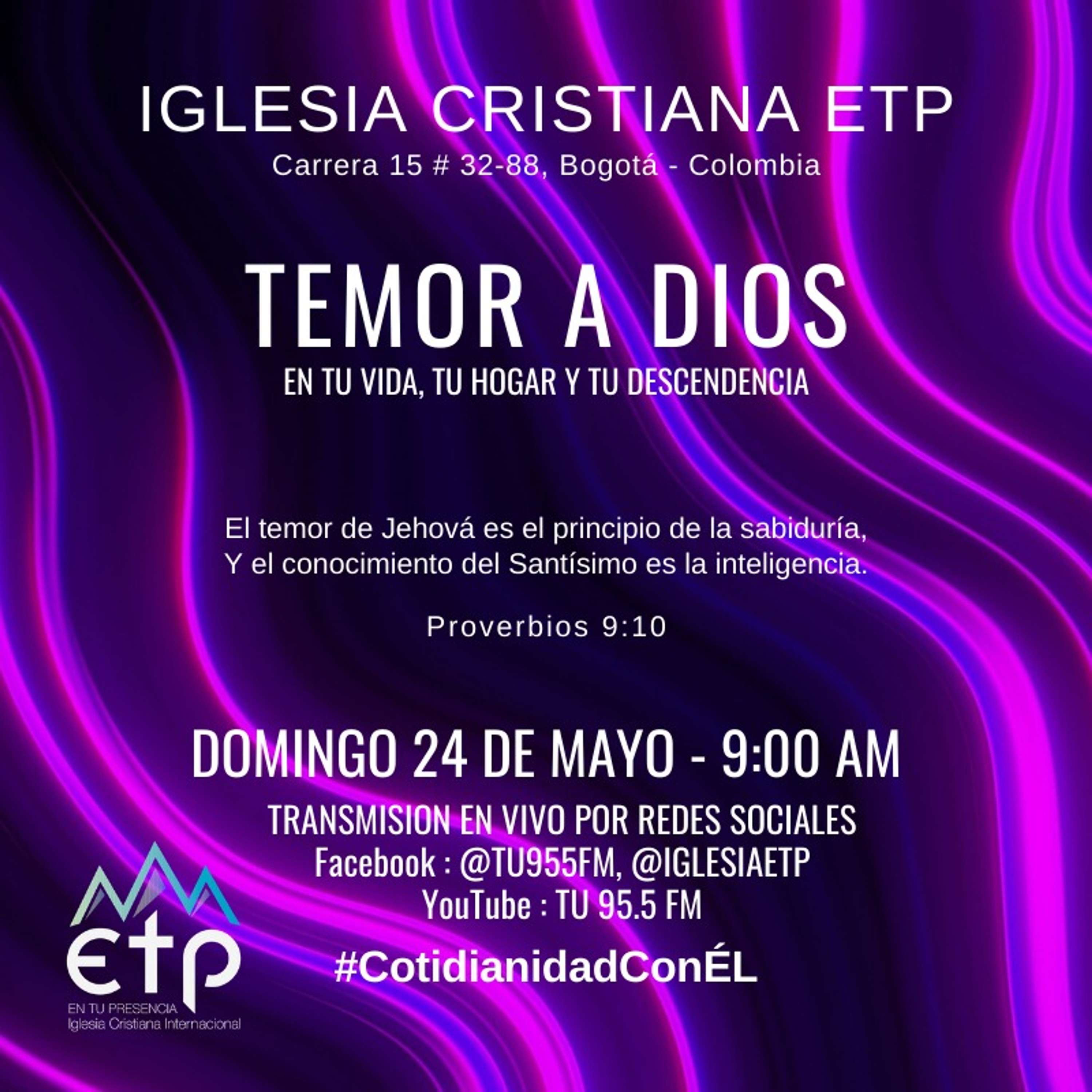 Charlas Pastores Luis Salas y Jeannette Noguera, Iglesia ETP