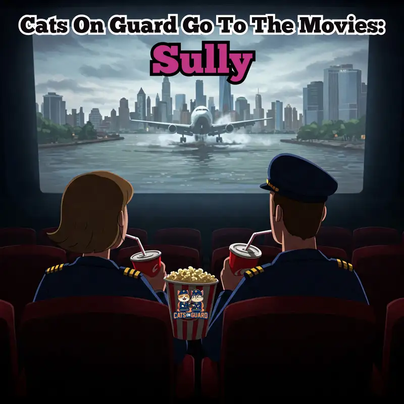 Cats On Guard Go To the Movies: Sully