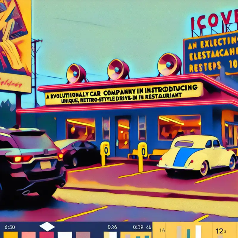 Tesla Takes You Back to the Future with Retro Drive-In Restaurant Concepts