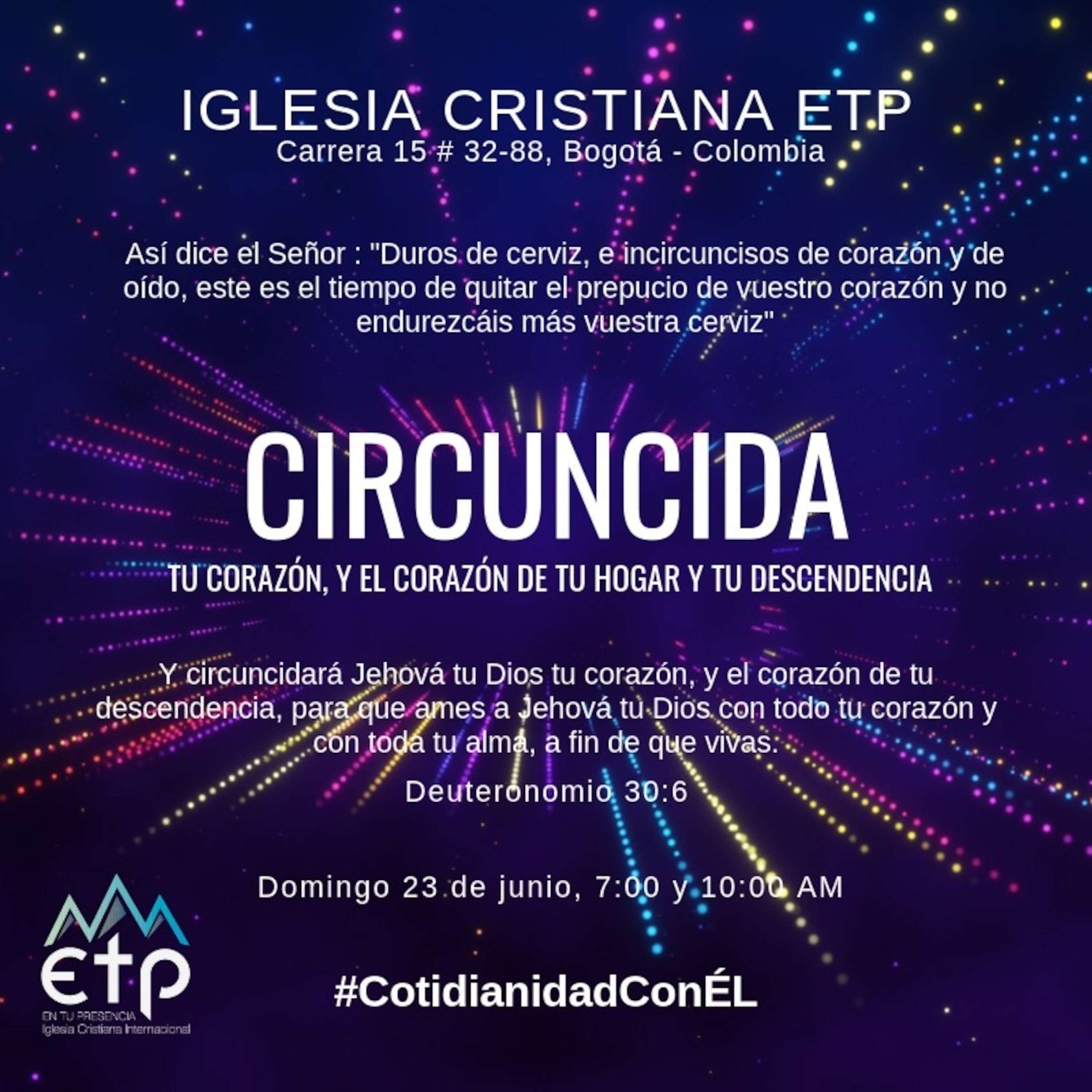 Circuncida tu corazón el de tu hogar y tu descendencia