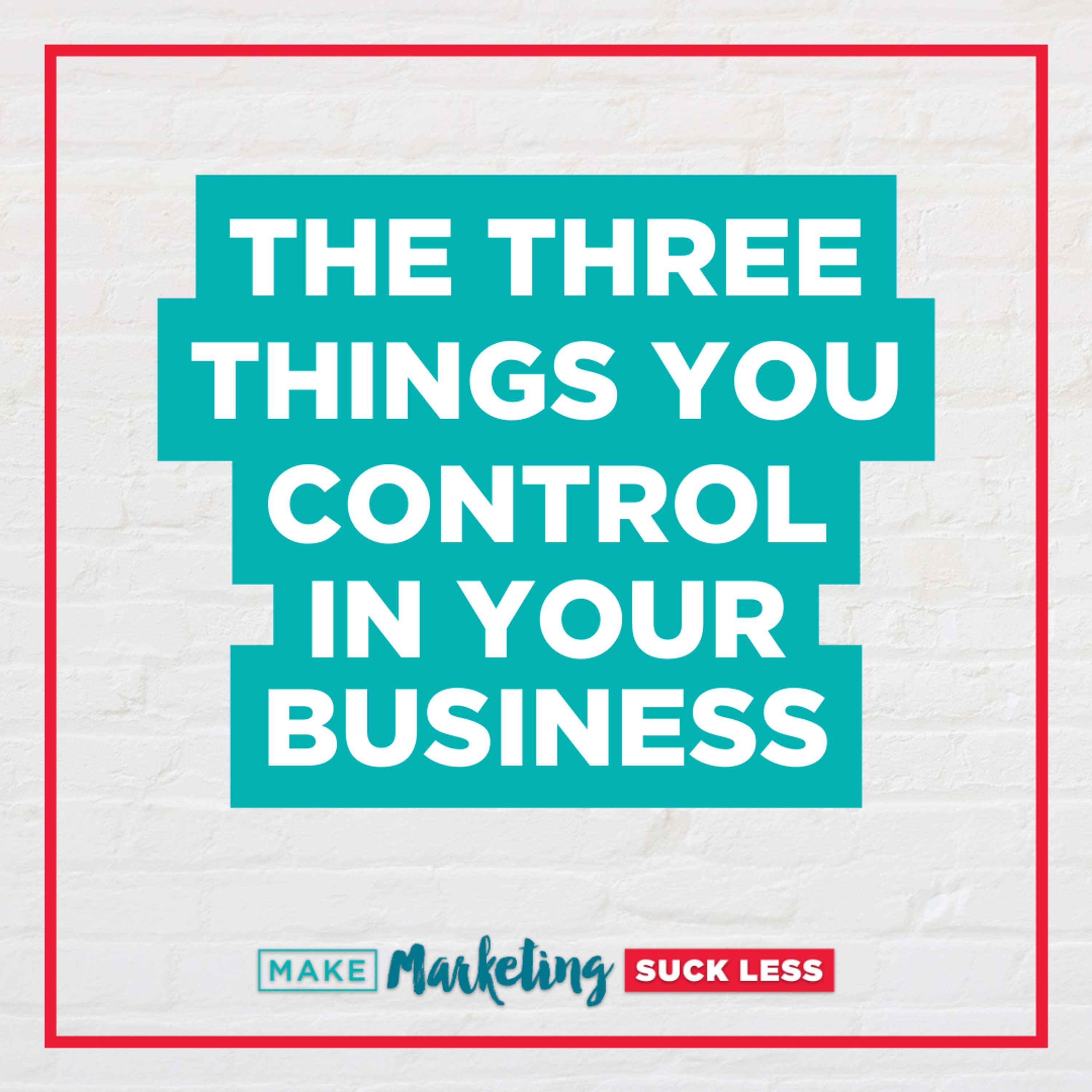 The Three Things You Control In Your Business