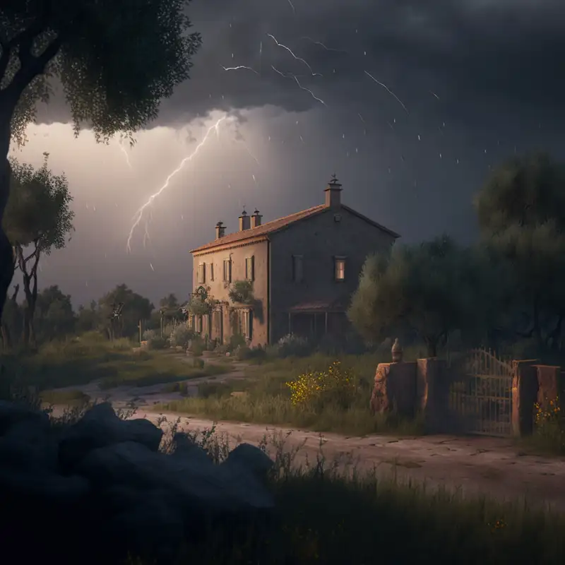 Summer Thunderstorm Sounds in the French Countryside