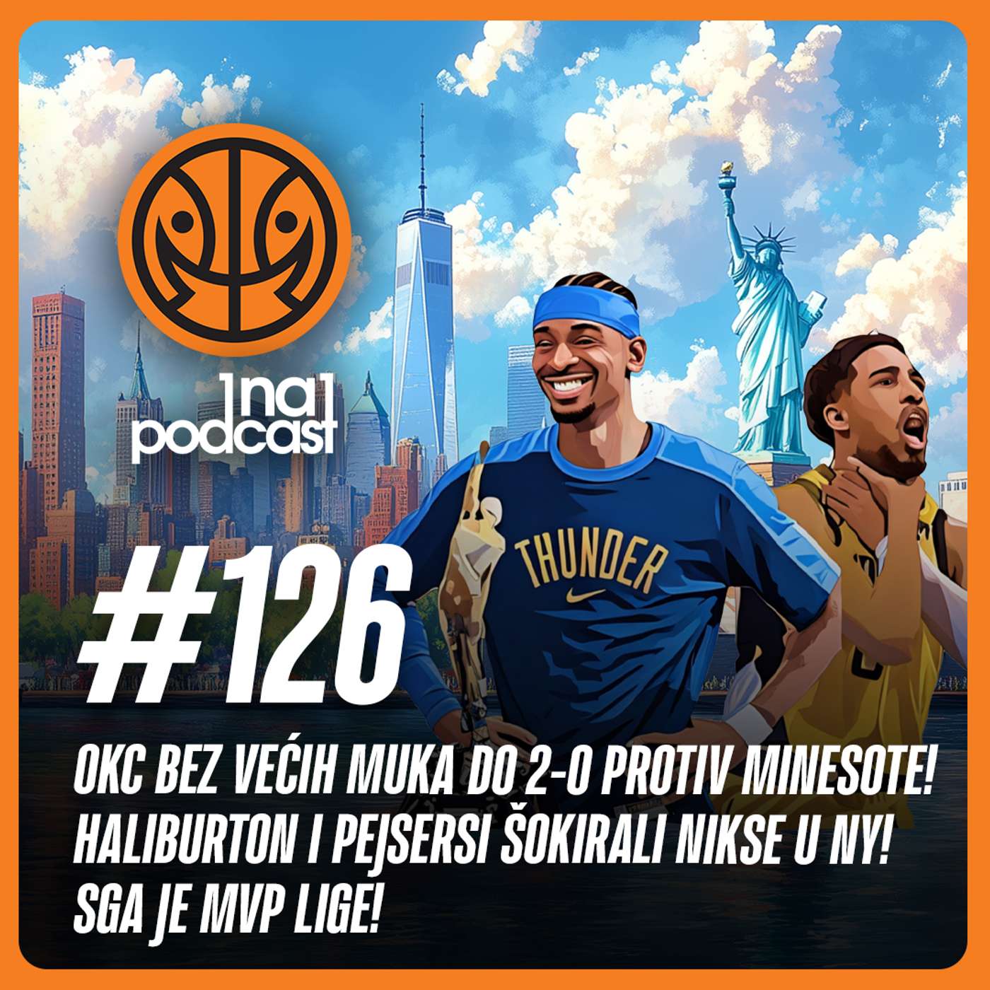 1na1 NBA Podkast 126 I OKC BEZ VEĆIH MUKA DO 2-0! PEJSERSI ŠOKIRALI NIKSE! SGA JE MVP LIGE!
