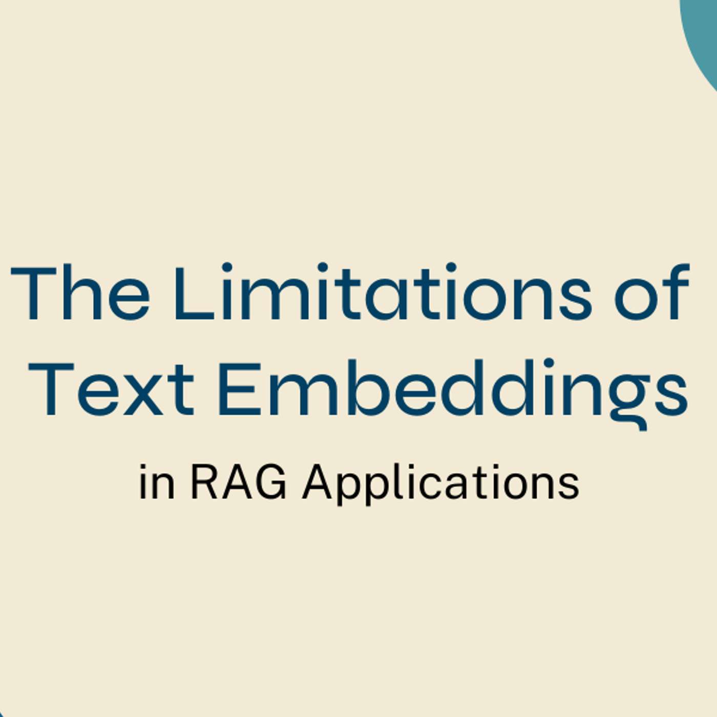 Beyond Text Embeddings: Addressing the Gaps in RAG Applications for Structured Data Queries