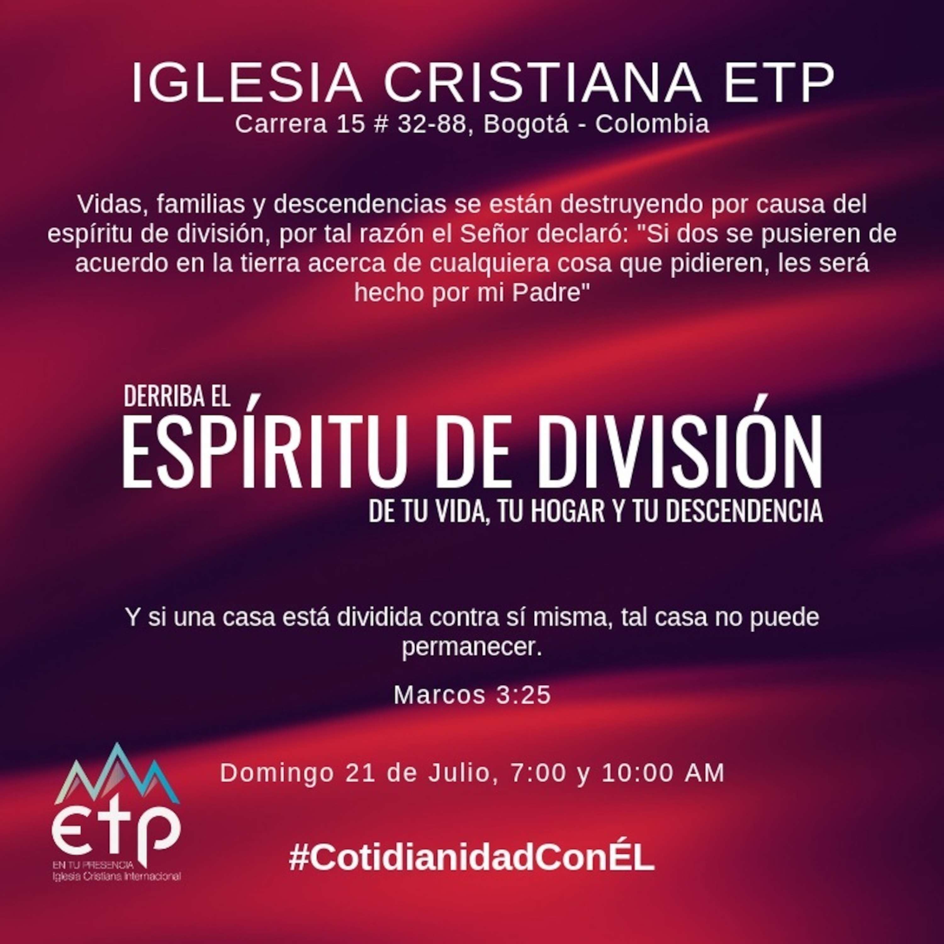 Arranca el espíritu de división en tu vida, tu hogar y tu familia