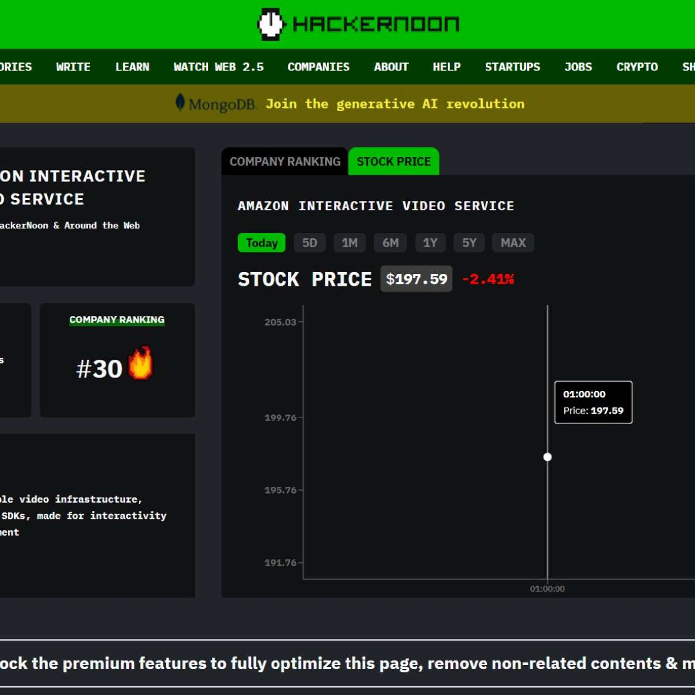 Meet Amazon IVS: HackerNoon Company of the Week