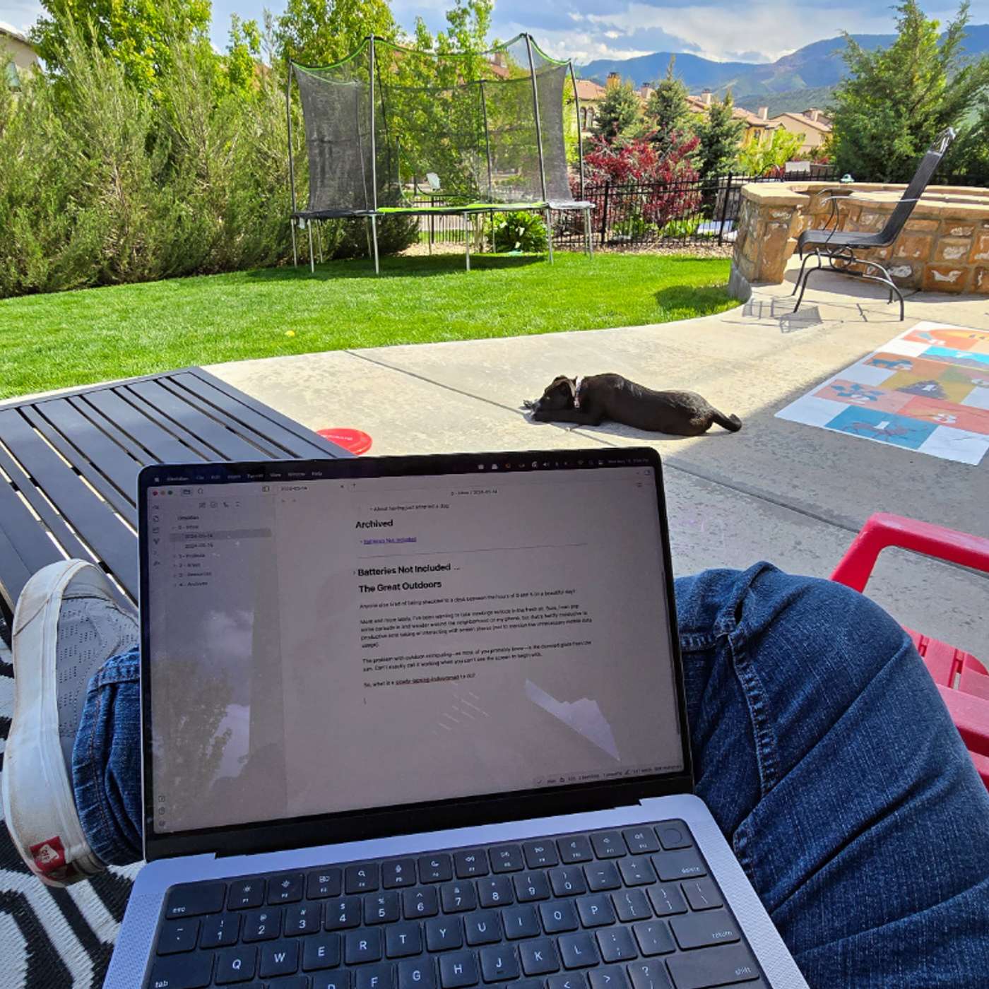 The Great Outdoors (of Computing): Take Your Work Outside The Great Outdoors (of Computing): Take Your Work Outside