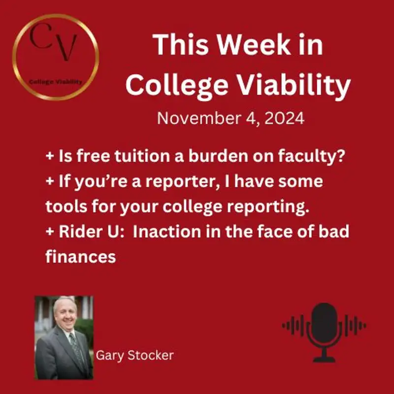 This Week In College Viability (TWICV) for November 4, 2024