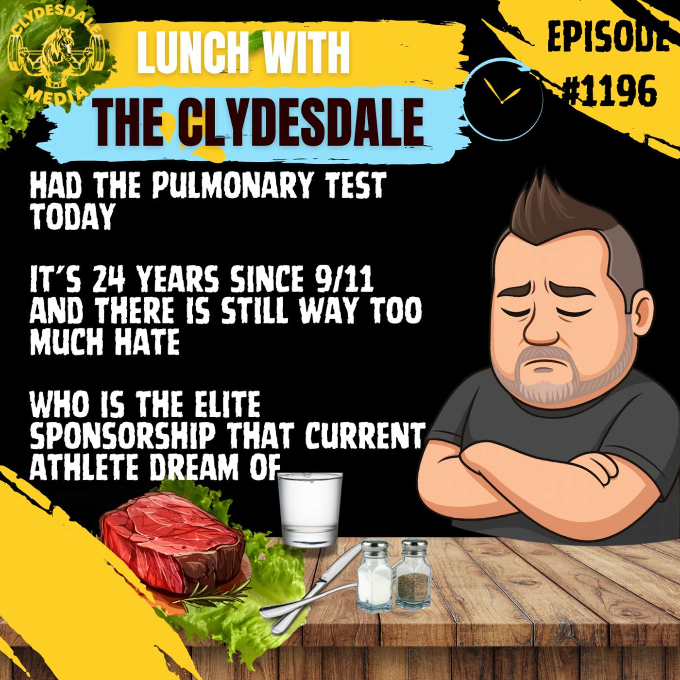 Lunch with the Clydesdale - Had a Pulmonary Test Today!