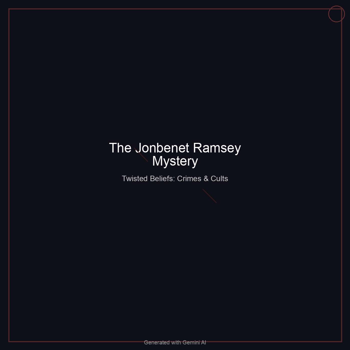 The JonBenét Ramsey Mystery: Inside the Most Infamous Unsolved Murder