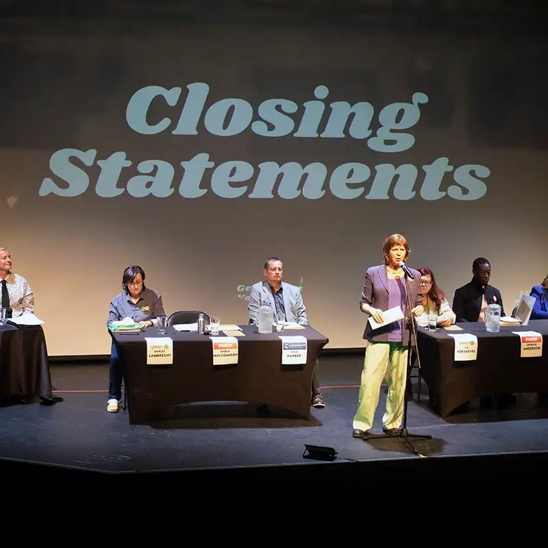 Nanaimo-Gabriola Island Candidates present their case to students and young voters at VIUSU All Candidate Forum