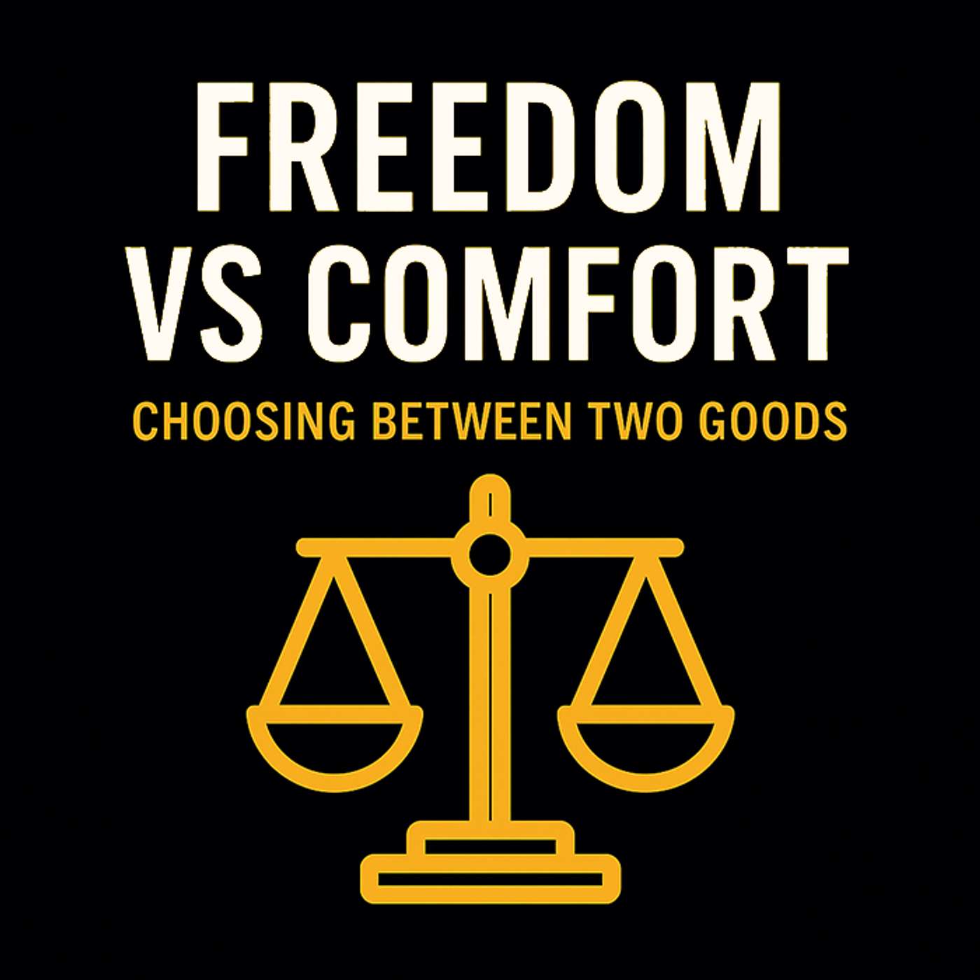 Freedom vs Comfort: Choosing Between Two Goods
